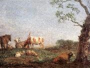 POTTER, Paulus Resting Herd a oil on canvas